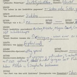Western questionnaire, answ...
