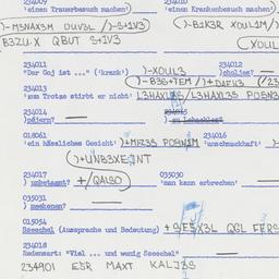 Western questionnaire, answ...