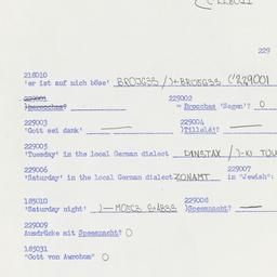 Western questionnaire, answ...