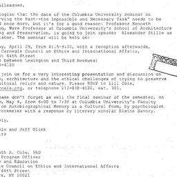 Correspondence, 2004-04-29....