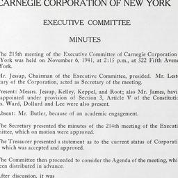Executive Committee Meeting