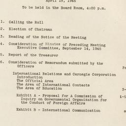 Executive Committee Meeting