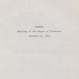 Meeting of the Board of Tru...
