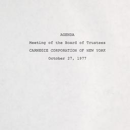 Meeting of the Board of Tru...