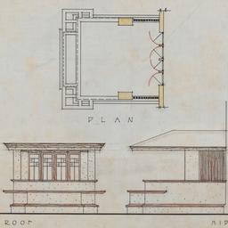 Porch plan, elevations