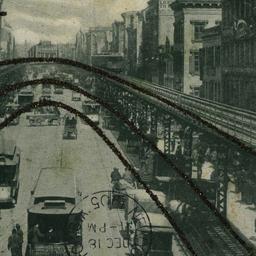 Elevated Road and Bowery, N...