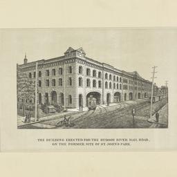 The building erected for th...