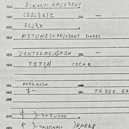 Eastern questionnaire, answ...