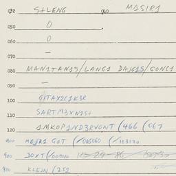Eastern questionnaire, answ...