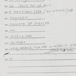 Eastern questionnaire, answ...