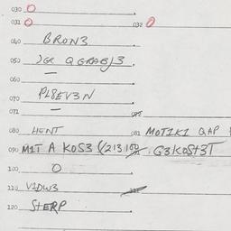 Eastern questionnaire, answ...