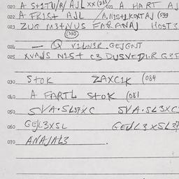 Eastern questionnaire, answ...