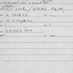 Eastern questionnaire, answ...