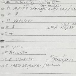 Eastern questionnaire, answ...