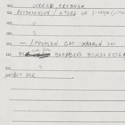 Eastern questionnaire, answ...