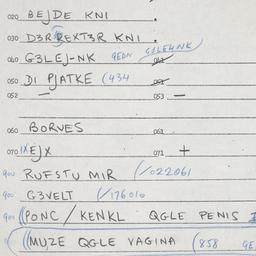 Eastern questionnaire, answ...
