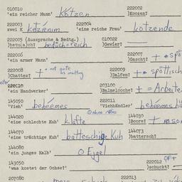 Western questionnaire, answ...