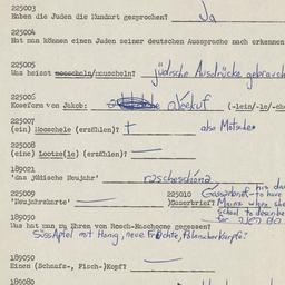 Western questionnaire, answ...