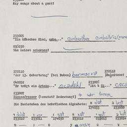 Western questionnaire, answ...