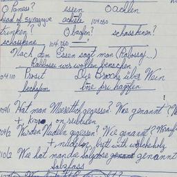 Western questionnaire, answ...