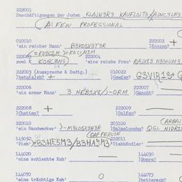 Western questionnaire, answ...