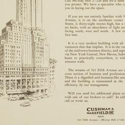 521 Fifth Avenue, [floor Plan]