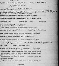 Carnegie Church Organs, Can...
