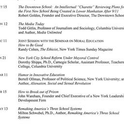 Schedules, Innovation in Ed...