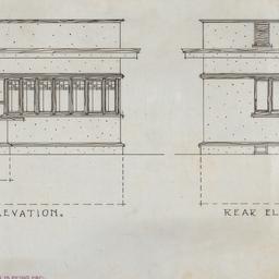 Front, rear elevations