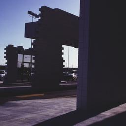 Exterior view, detail of la...