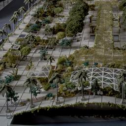 Model, aerial view.