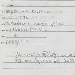 Eastern questionnaire, answ...