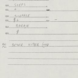 Eastern questionnaire, answ...