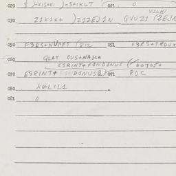 Eastern questionnaire, answ...