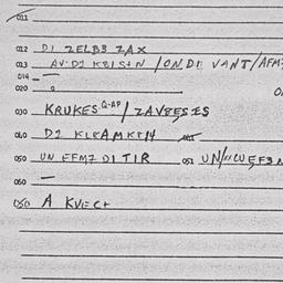 Eastern questionnaire, answ...