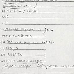 Eastern questionnaire, answ...