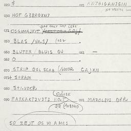 Eastern questionnaire, answ...