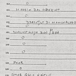 Eastern questionnaire, answ...