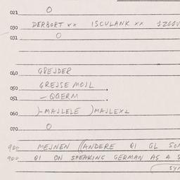 Eastern questionnaire, answ...