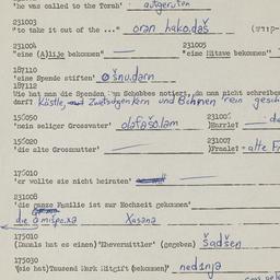 Western questionnaire, answ...