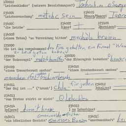 Western questionnaire, answ...