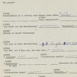 Western questionnaire, answ...