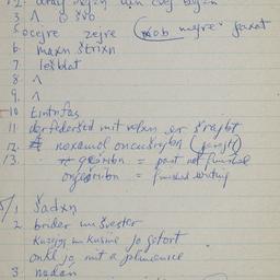 Eastern questionnaire, blue...
