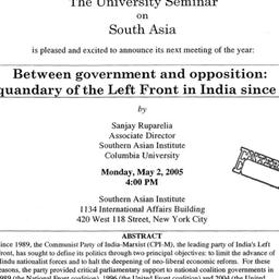 Announcements, 2005-05-02. ...