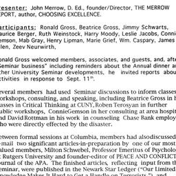 Minutes, 2001-11-06. Innova...