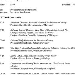 Schedules, Twentieth-Centur...