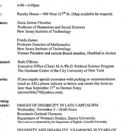 Announcements, 2003-10-01. ...