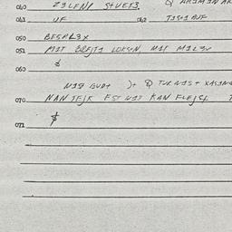Eastern questionnaire, answ...