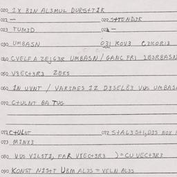 Eastern questionnaire, answ...
