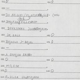 Eastern questionnaire, answ...